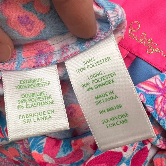 NWT Lilly Pulitzer Linwood Ruffle Romper, Size: 00, Color: Aura Pink - Picture 5 of 11